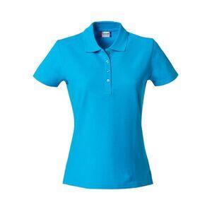 Clique Womens/Ladies Plain Polo Shirt / Turquoise